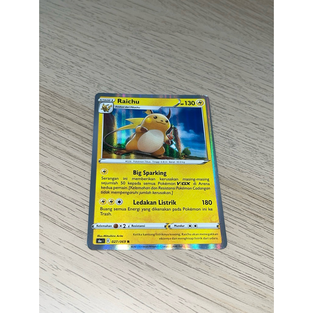 Pokemon Card Raichu