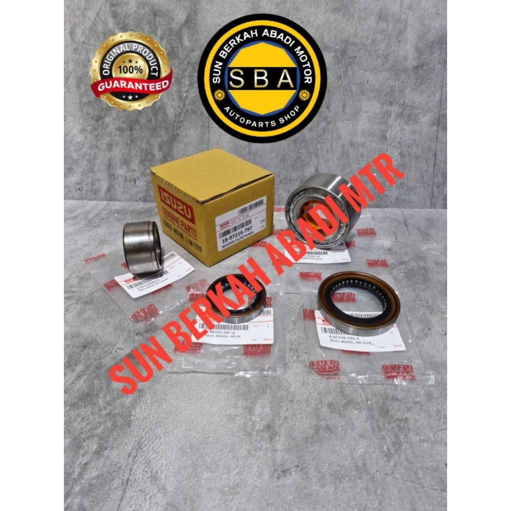bearing bearing set lahar roda belakang set isuzu traga isuzu dmax