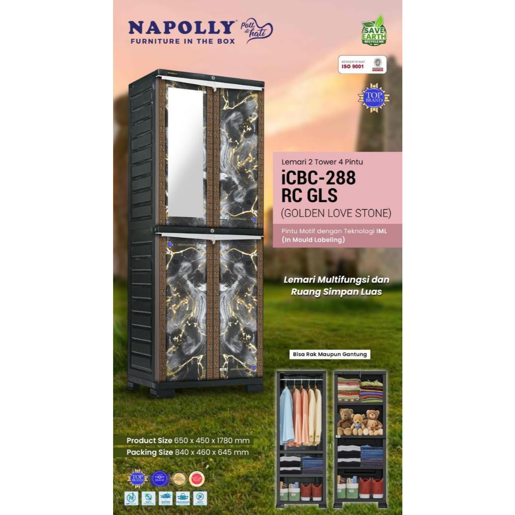 Lemari plastik napolly gantung icbc 288 g rc golden love ston cacha ion eight jok