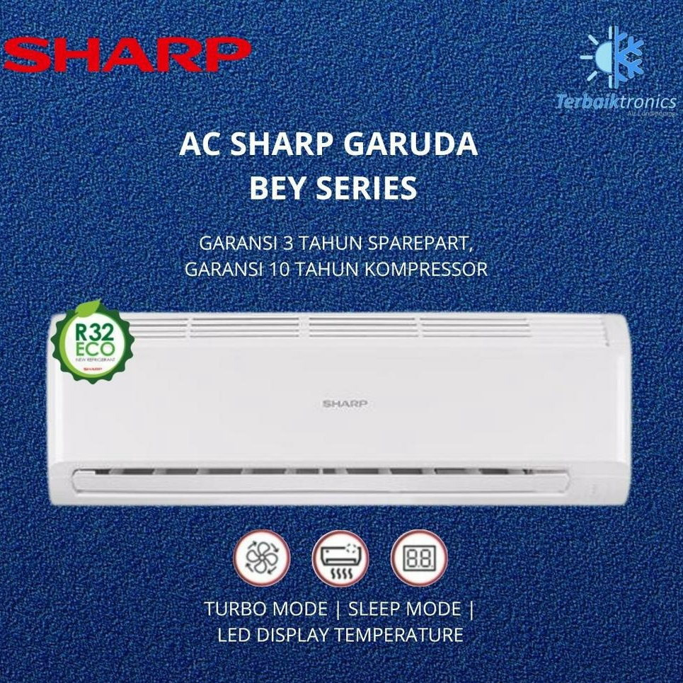 AC SHARP 1 PK l AC Garuda Series l Daya Rendah l Hemat Listrik l Low Watt - AHA9BEY