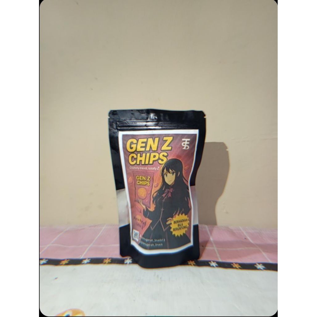 

6 Pcs Snack GEN Z CHIPS Berhadiah/Snack keripik singkong dengan rasa yang berbeda kualitas premium