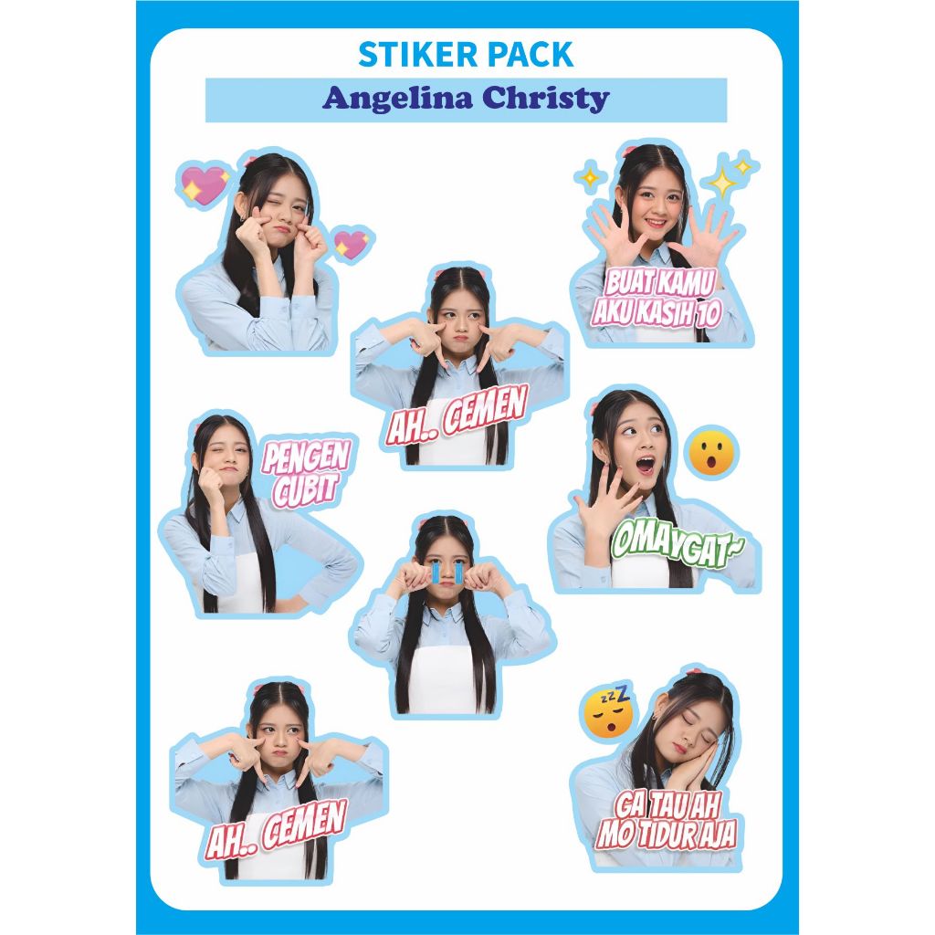 

[Ver.1] CHRISTY STIKER PACK JKT48 Angelina Christy