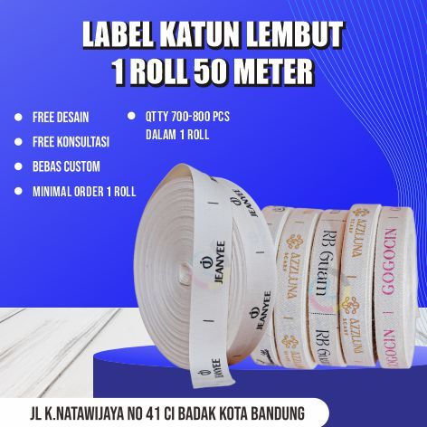 LABEL PITERBAN IMPORT LABEL BAJU LABEL KATUN LABEL CUSTOM