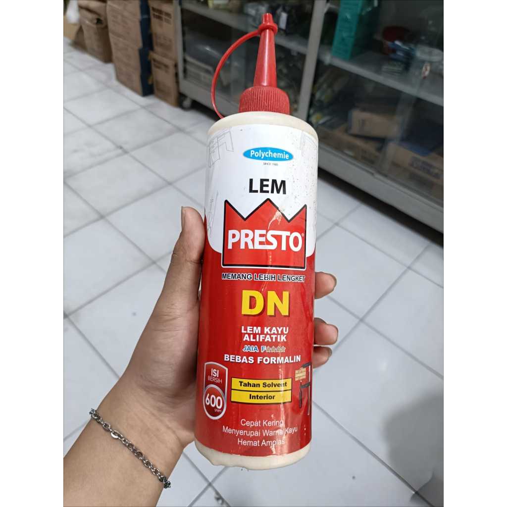 LEM PUTIH KAYU MEBEL HPL KHUSUS GITAR KERAJINAN KAYU PRESTO TIPE DN