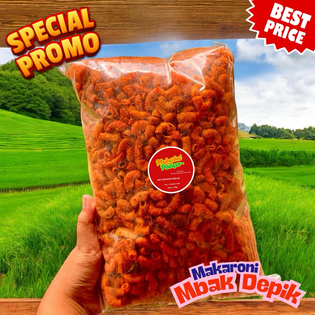 

Makaroni Pedas 250g | Makaroni Extra Pedas 1/4kg