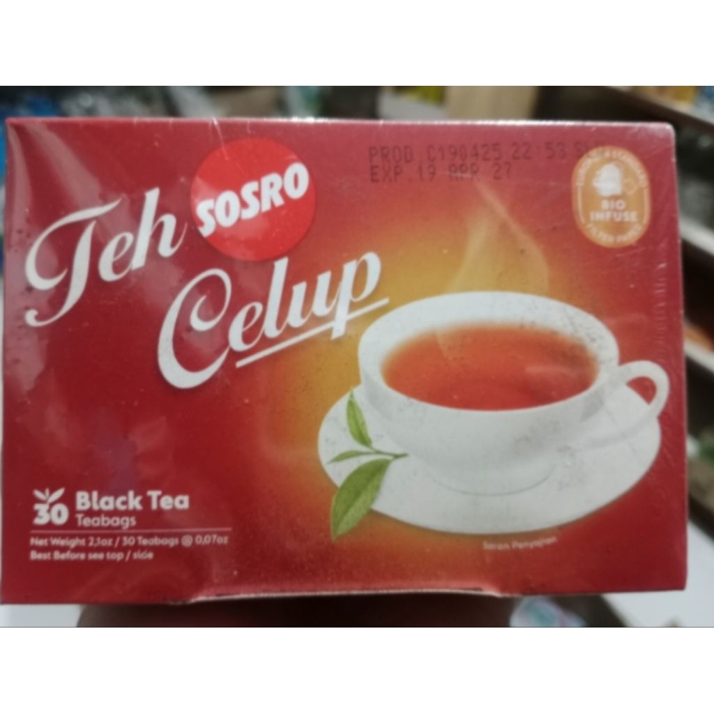 

Teh SOSRO Celup Black Tea isi (30 Kantong @ 2g)