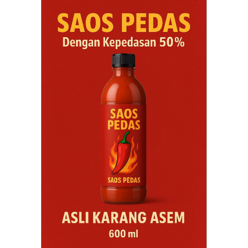 

Saos pedas 600ml