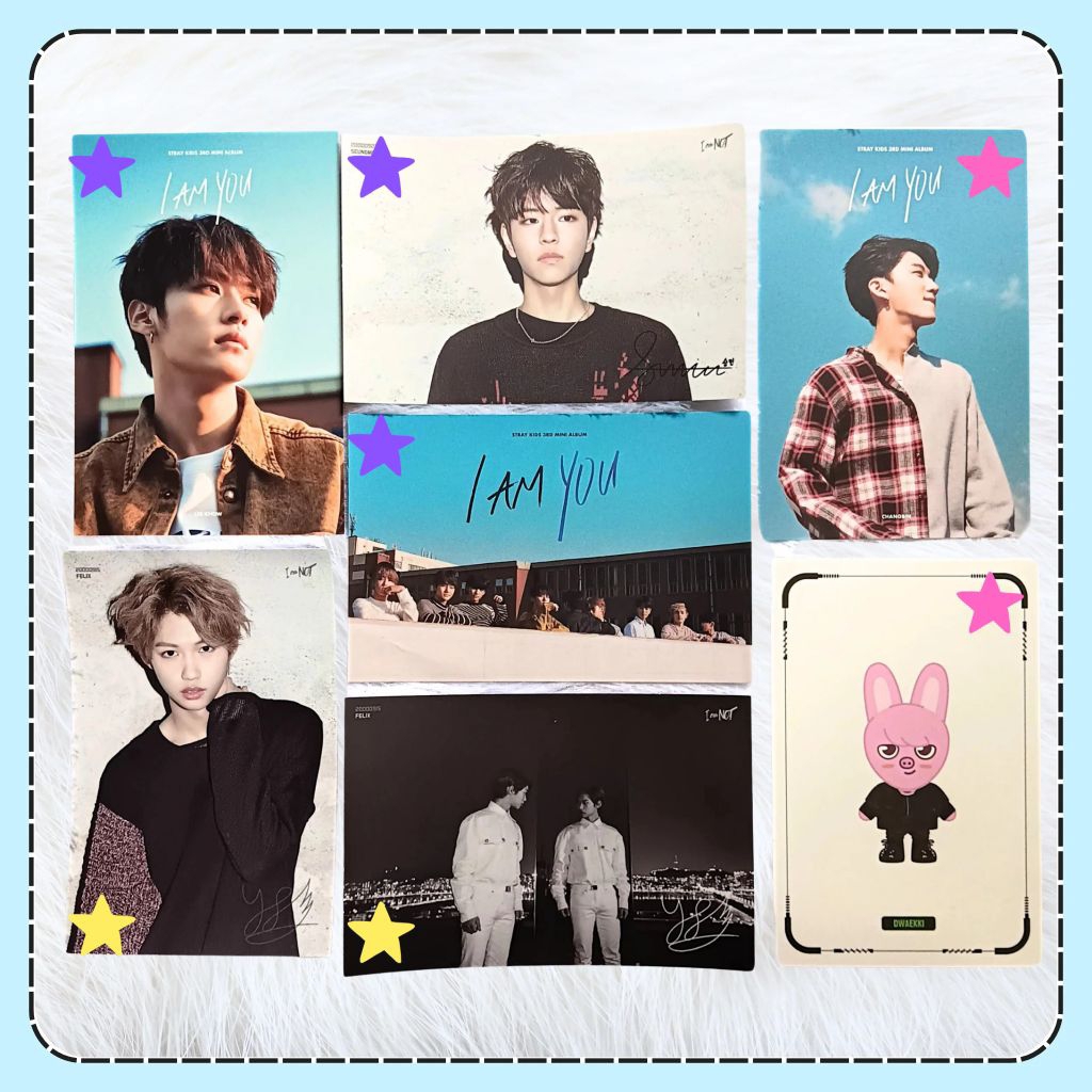 [Photocards] Official Postcards Inclusion Album Stray Kids Mixtape I Am You IMY Nacific Lee Know Cha