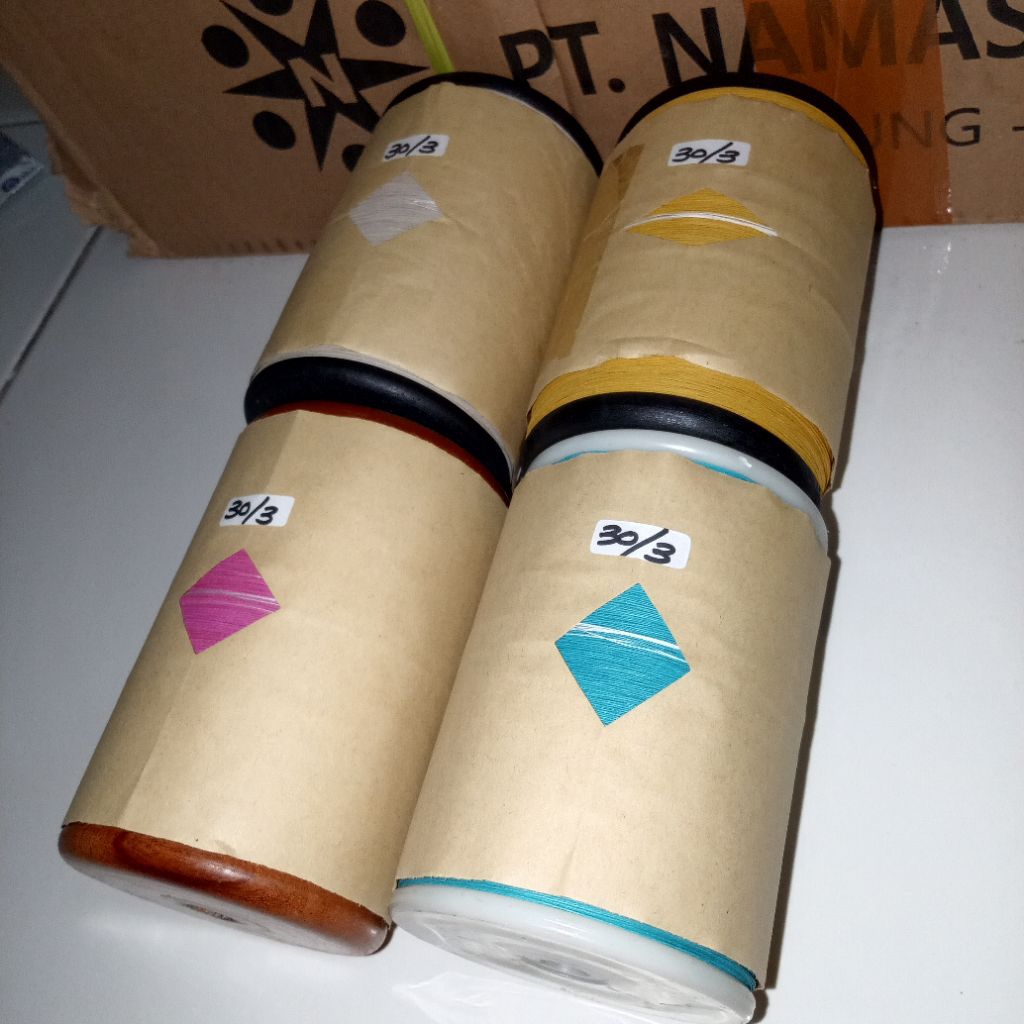 GELASAN KATUN super quality silicone Crystal SIZE 021/4'core 6000'yard.bahan benang besar/tebal coco