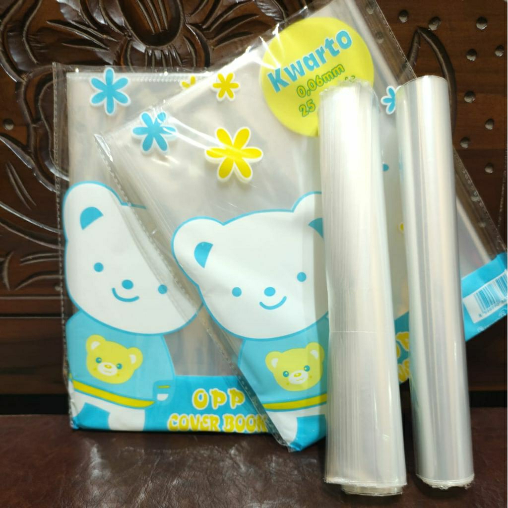 

Sampul plastik buku ukuran kwarto 21*16cm