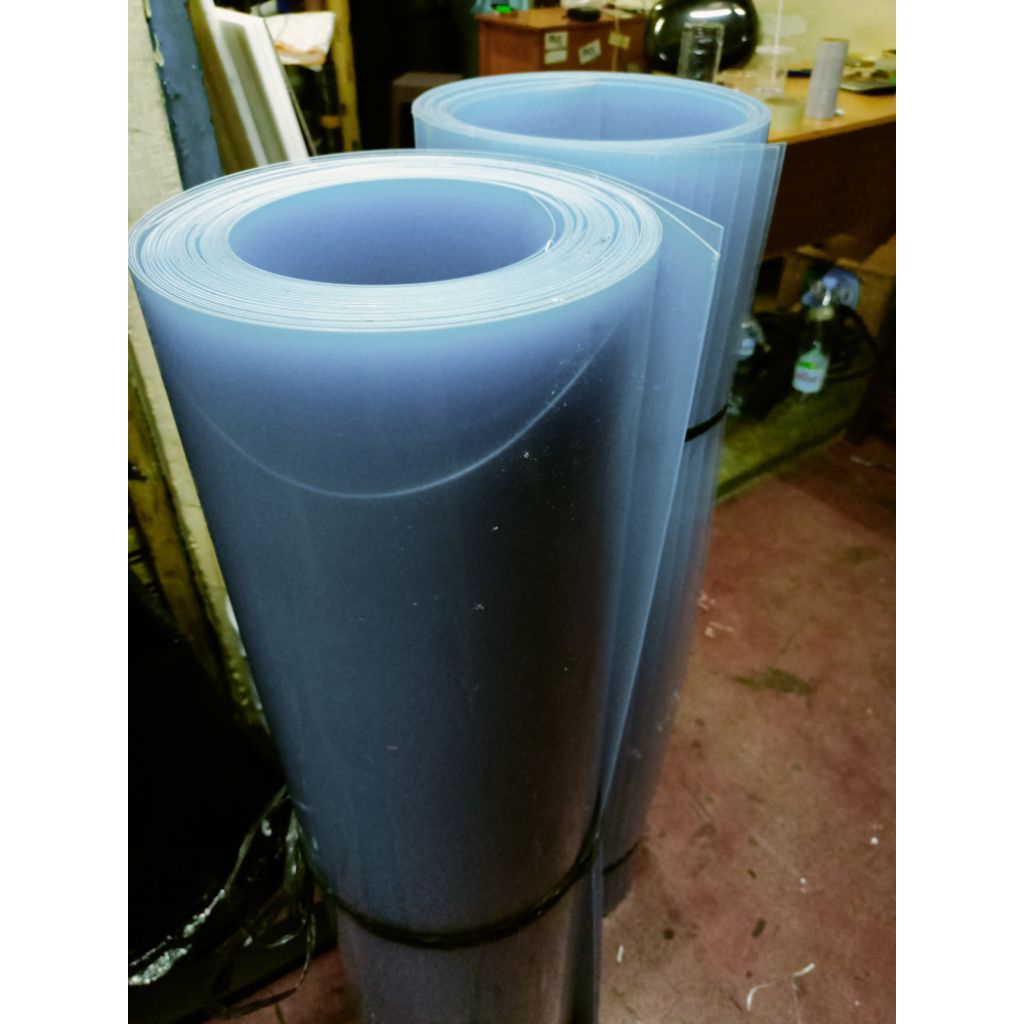 mika PVC clear 0,5mm x 1mtr x 2 mtr/ mika bening