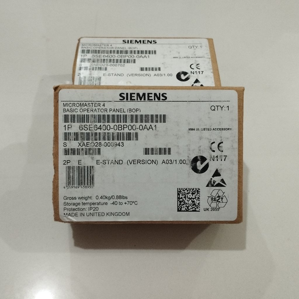 SIEMENS 6SE6400-0BP00-0AA1 MICROMASTER KEYPAD - NEW