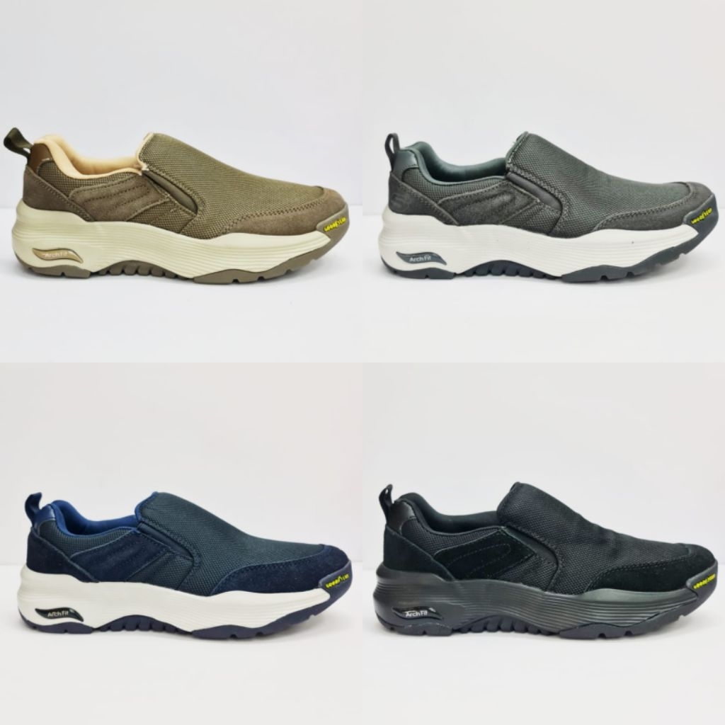 SKECHERS ARCH FIT GOODYEAR, SEPATU SKECHERS ARCHFIT GOODYEAR PRIA, SEPATU SLIP ON PRIA