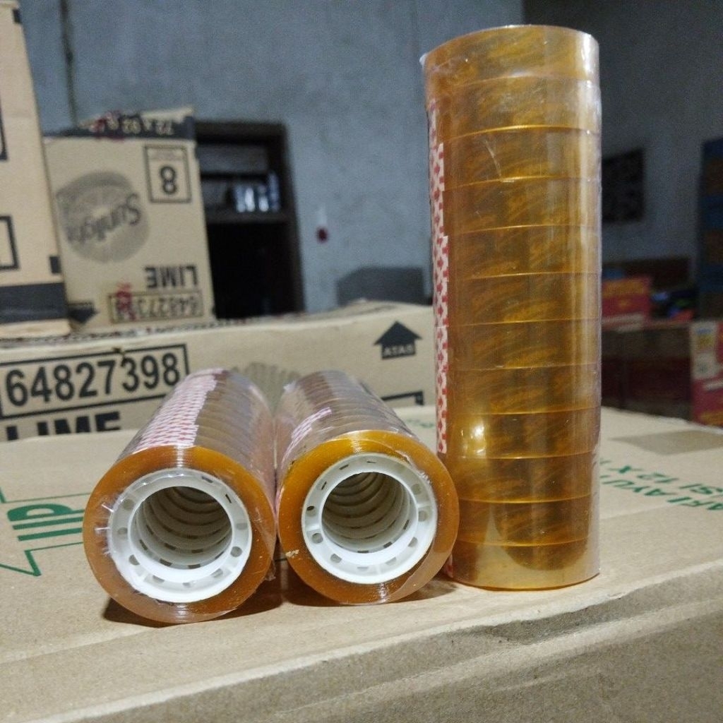 

solasi kado bening tebal murah per slop 12 roll