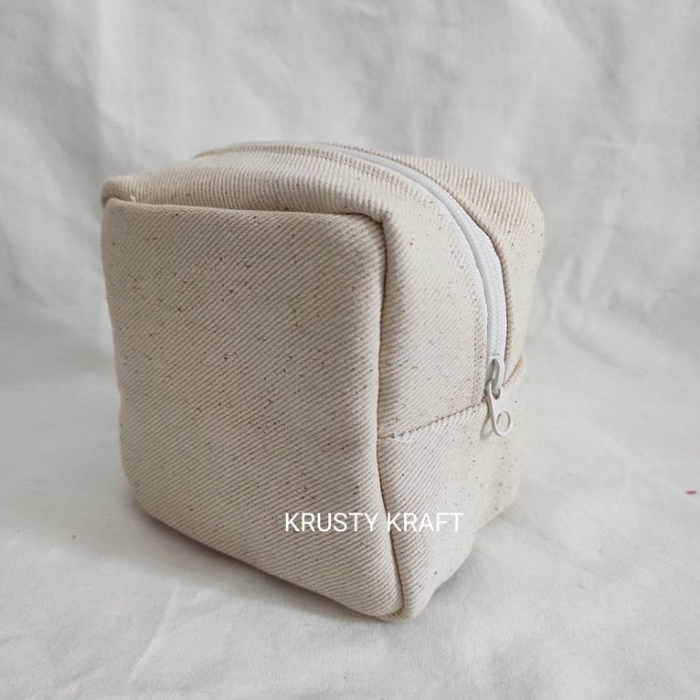 KODE N94Q Krusty Kraft  Basic Pouch  Pouch Lucu  Pouch Makeup  Pouch Aesthetic  Pouch Kanvas Polos  