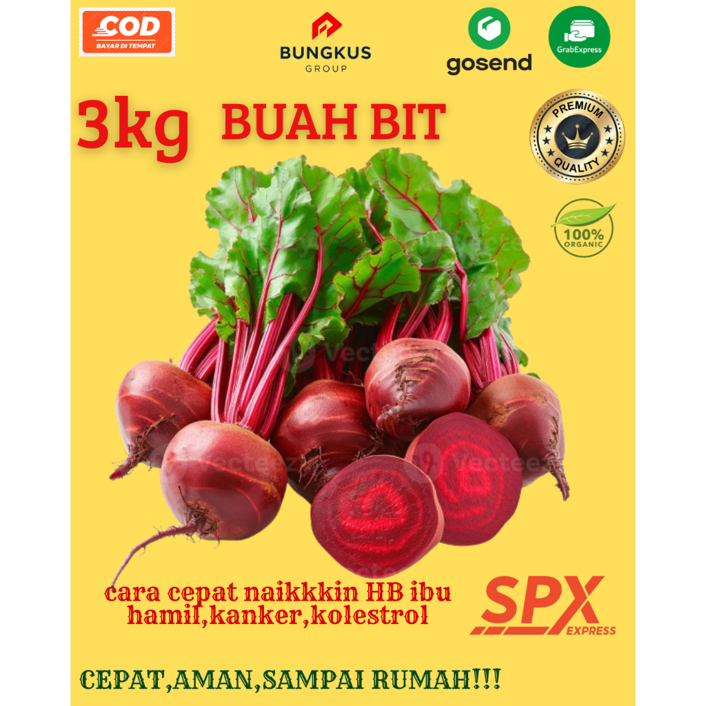 

KIRIM INSTANT BUAH BIT-BEET ROOT 3 KG FRESH