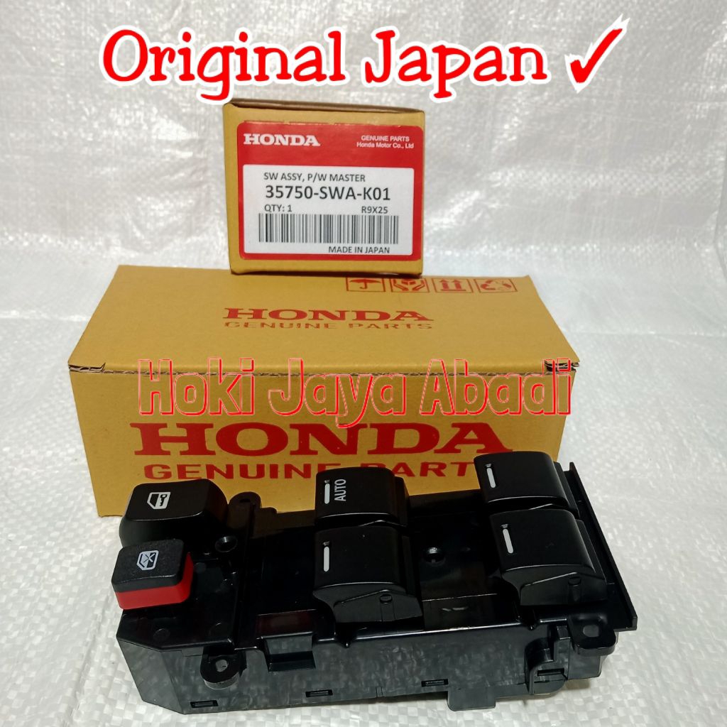 Saklar Switch Swit Lampu Depan kanan sopir Power Window CRV CR-V RE Gen3 Gen 3 2007 2008 2009 2010 2