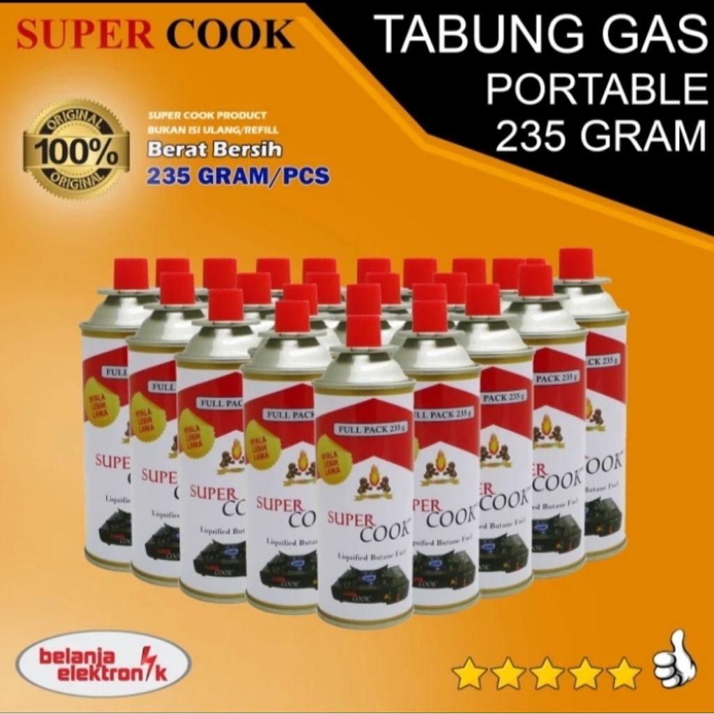 Gas portable / Gas portable Super Cook 235 Gram