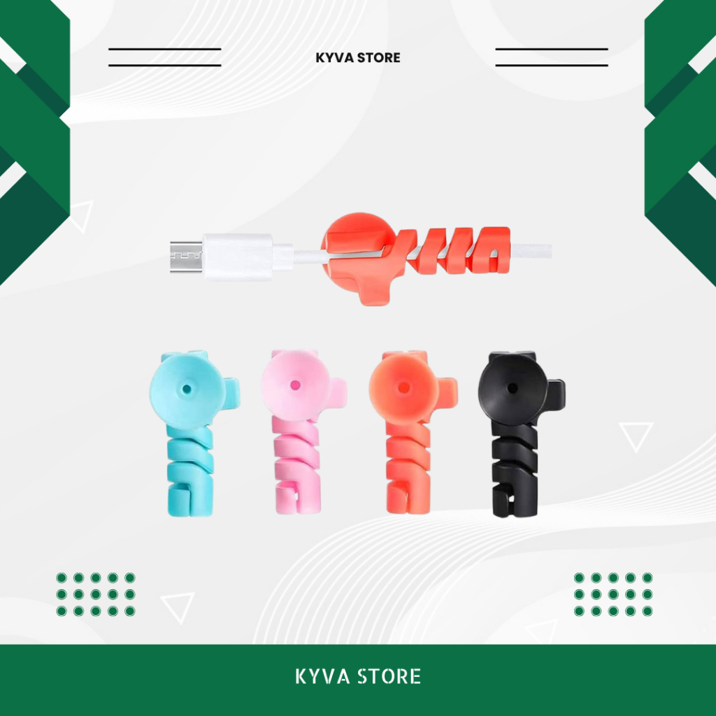 PELINDUNG SPIRAL KABEL UNIVERSAL PELINDUNG KABEL SPIRAL SILICON GURITA SPIRAL CHARGER