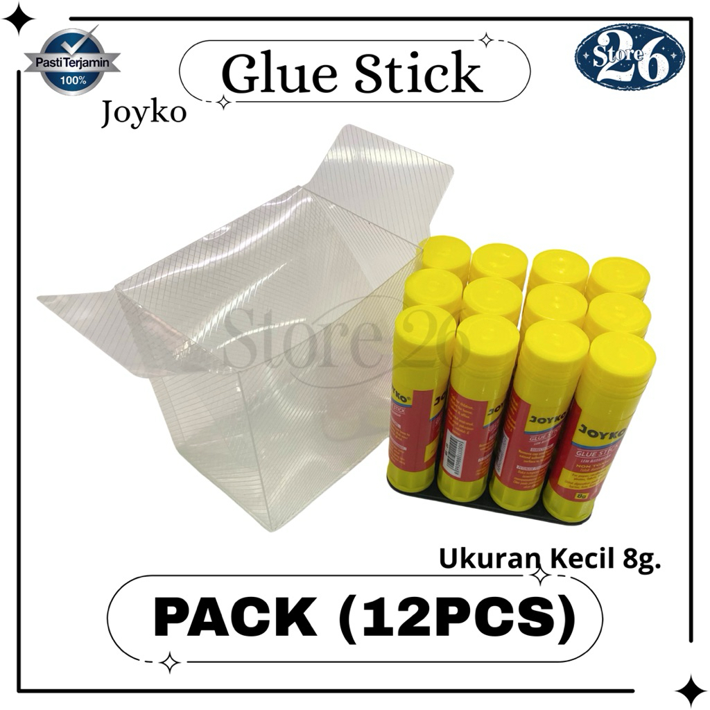 

(Pack)Lem Glue Stick Joyko Kecil 8gr / Lem Kertas Batang