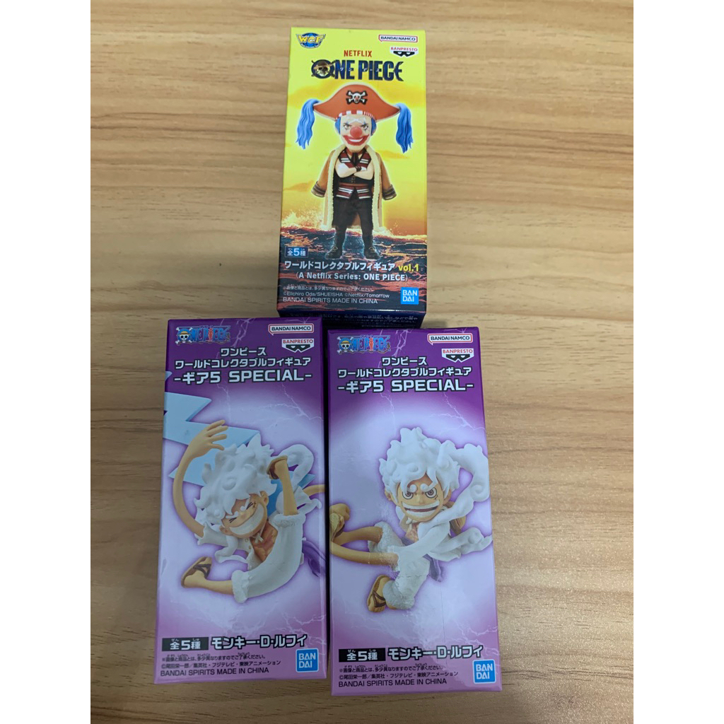 figure anime Wcf One Piece (MISB dan BIB) world collection figure luffy gear 5 figur WCF buggy netfl