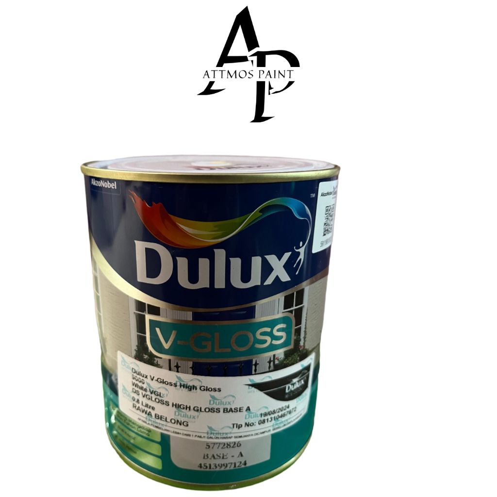 

Cat kayu&besi Dulux V-glos white 9000 0,8L/1kg