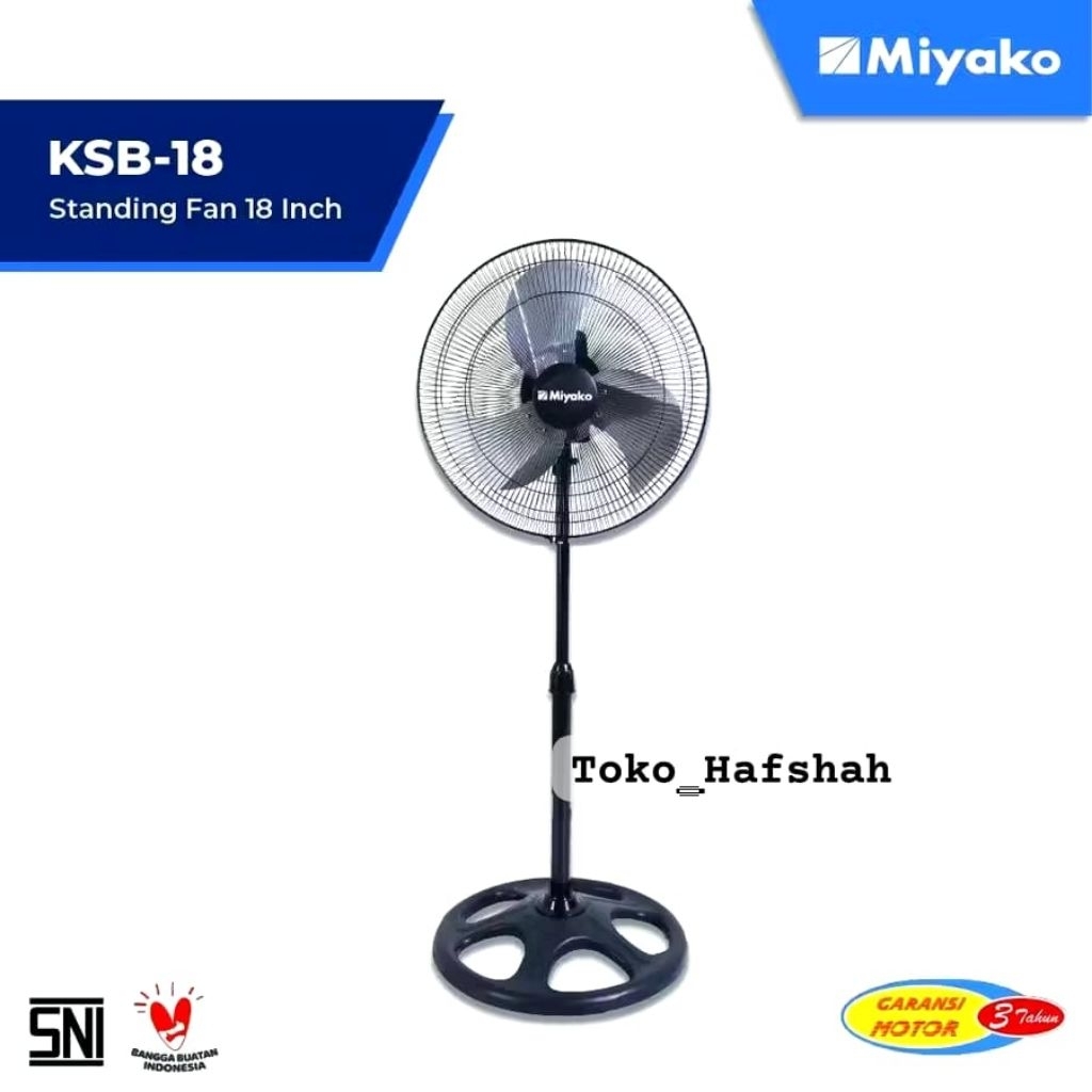 Kipas Angin Berdiri Miyako KSB-18 Industrial Stand Fan Besar Jumbo KSB18 BATAM