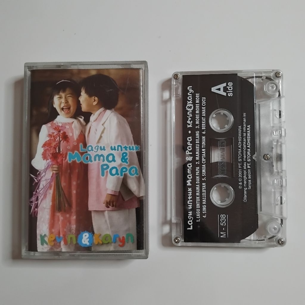 Kaset Pita Kevin Karyn / Lagu Untuk Mama & Papa Rohani Maranatha