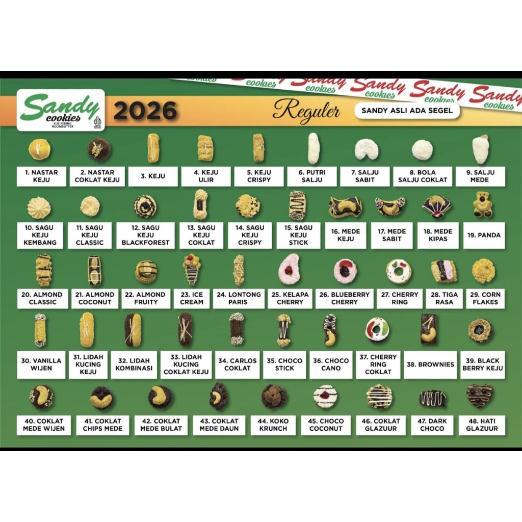 

Sandy cookies Logo hijau