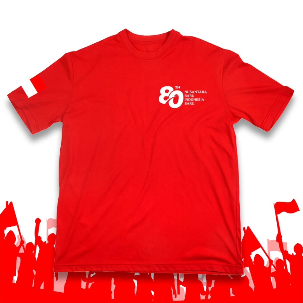 TSHIRT KAOS 17 AGUSTUS 2025 PRIA WANITA DEWASA / BAJU KAOS 17 AGUSTUS 2025 TERBARU / KAOS KEMERDEKAA