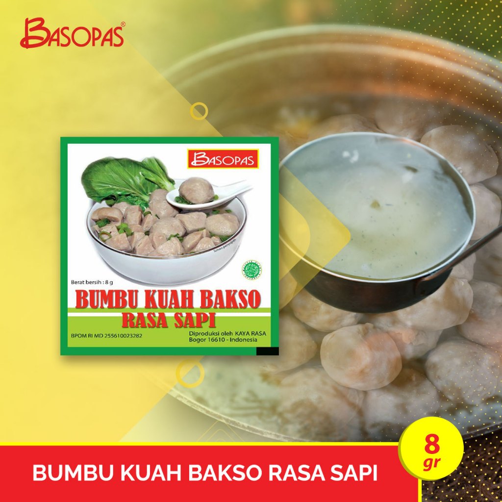 

Bumbu Kuah Bakso 8gr Basopas