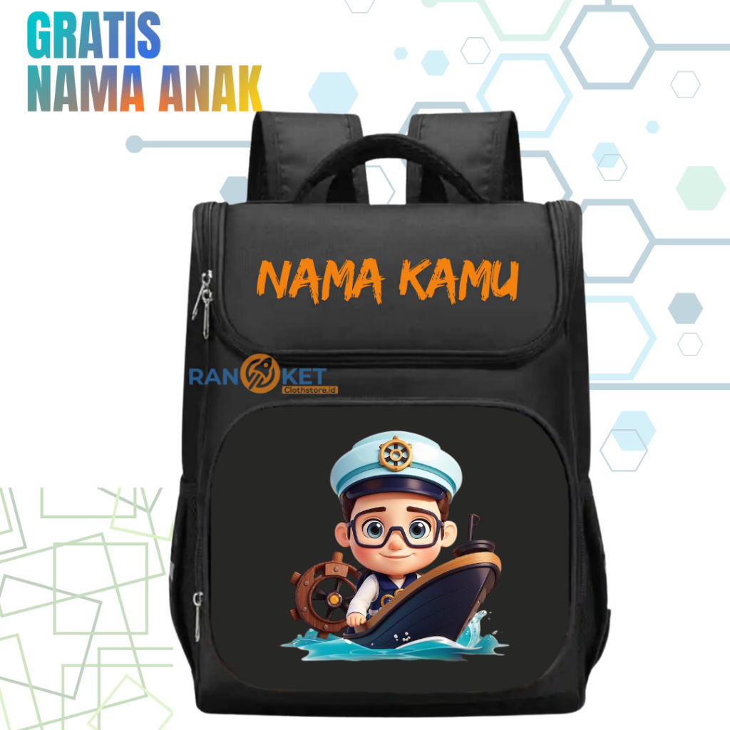 Nahkoda I Tas Ransel Sekolah Anak TK/SD Kapal Laut "NAHKODA" I Tas Sekolah Anak SD/TK Kapal Laut "NA