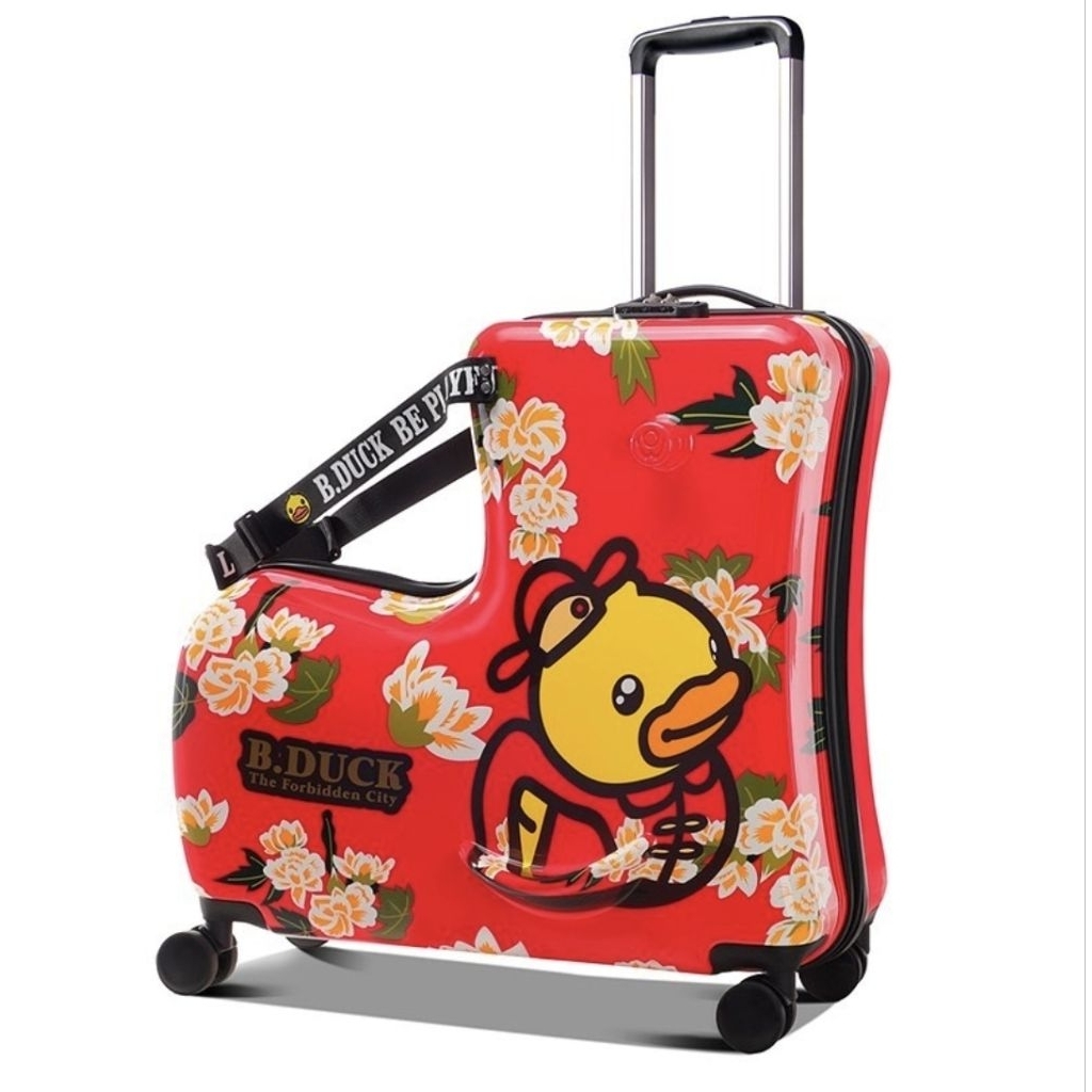 Koper Bduck luggage bebek merah 24 inch koper anak