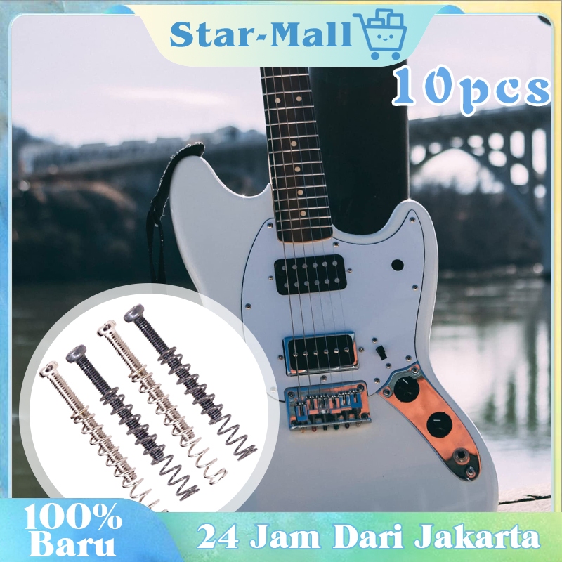 10Pcs Elektrik Skrup Pickup Gitar Screw Pickup Baut Pickup Gitar Bass