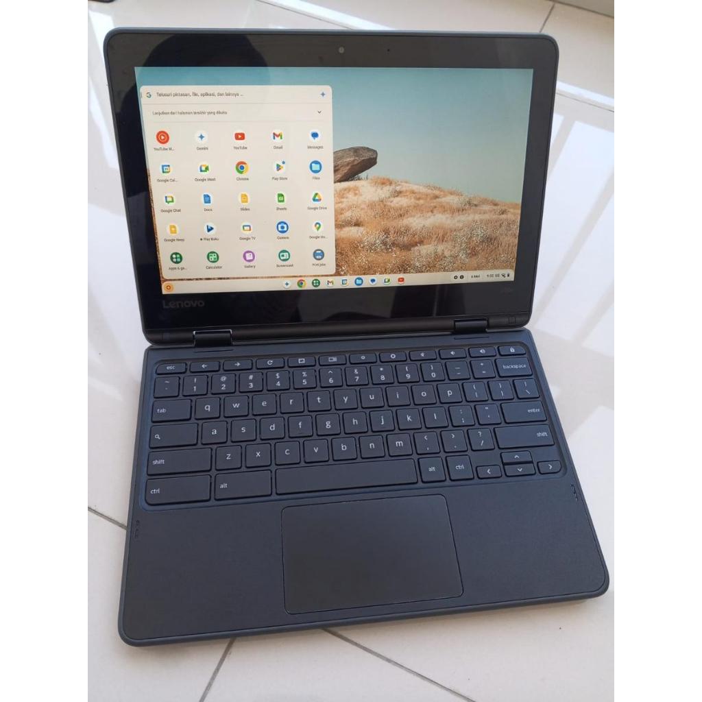 Laptop Lenovo 300e Chromebook RAM 4FREE mouse & tas laptop