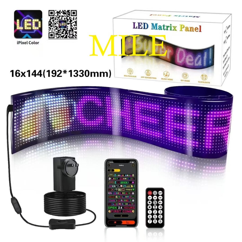 LED MATRIX FLEXIBEL USB 5 VOLT SCREEN DISPLAY POLA MATA / RUNNING TEXT TRUK