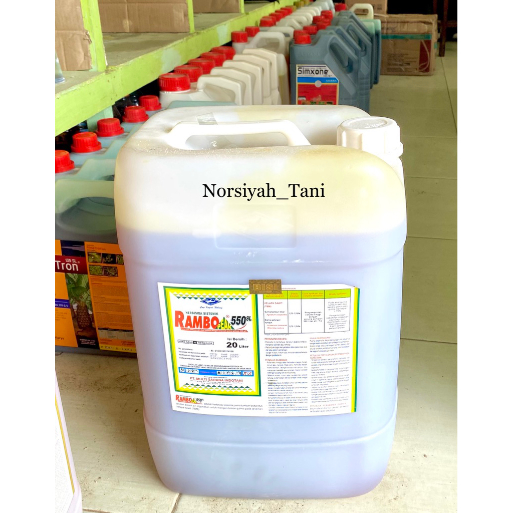 HERBISIDA RAMBO PEAK 550SL KEMASAN 20 LITER