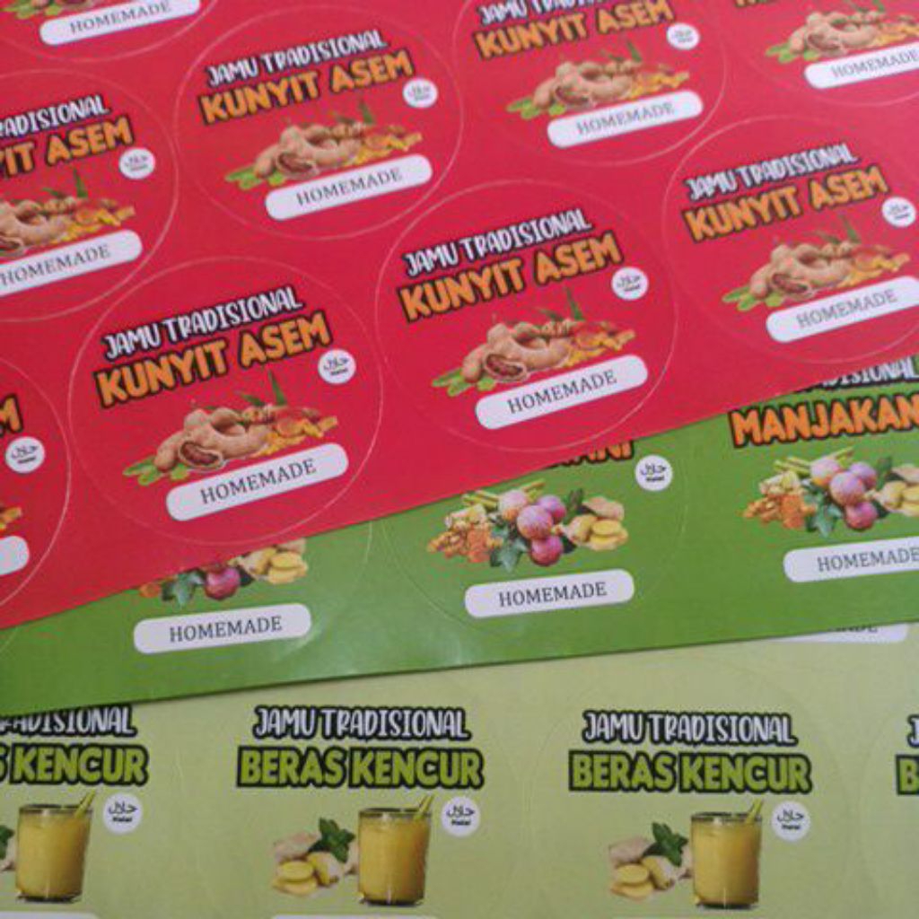 

stiker jamu bulat 5cm