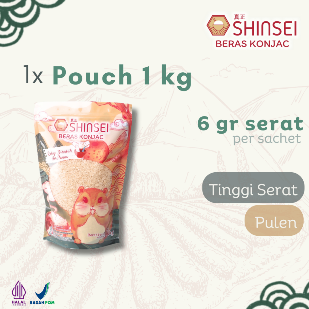 

Beras Porang 1kg Rendah Kalori - Praktis & Halal untuk Diet