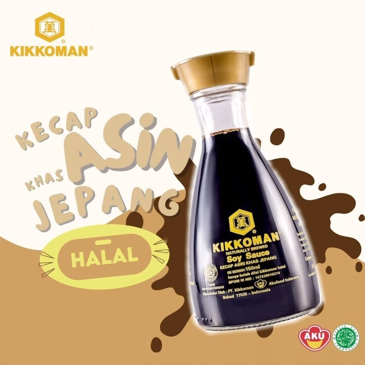 

KIKKOMAN Kecap Asin Dispenser Oriental Jepang - Soy Sauce HALAL 150ml - Kheiza Frozen