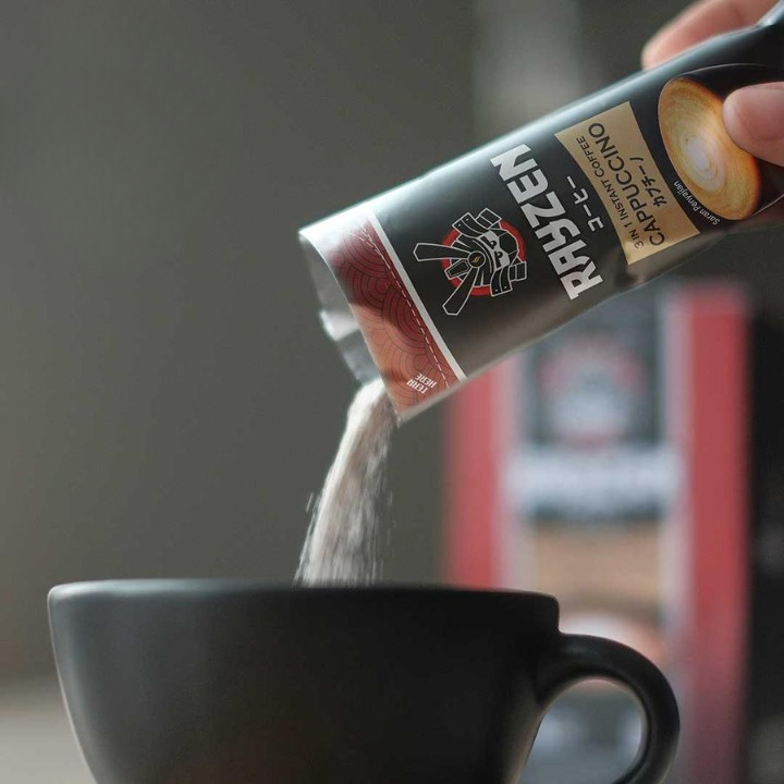 

Kopi Instan Rayzen 3 in 1 Cappuccino Bag Isi 20 Sachet X 24 Gram Kopi Dengan Konsep Jepang Pertama Di Indonesia