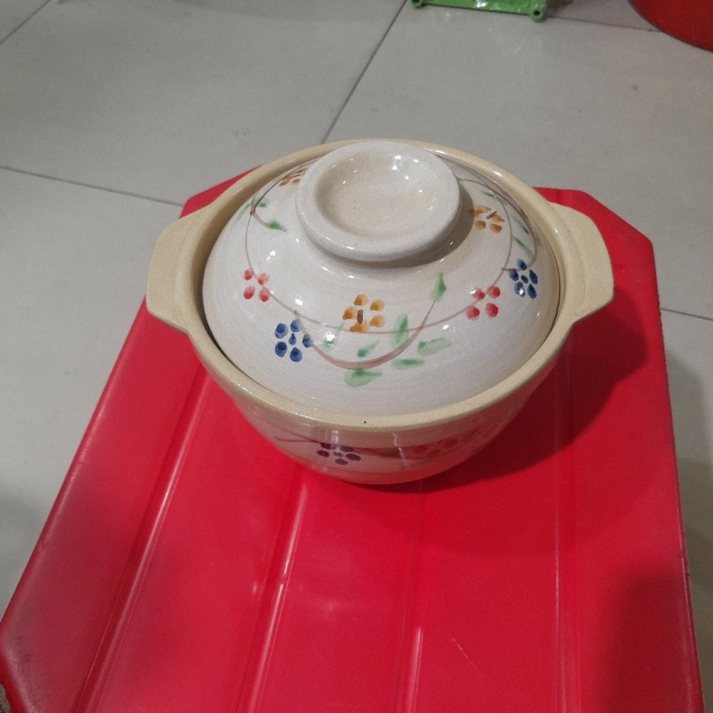 Mangkok Sapo bahan keramik / casserole / stoneware