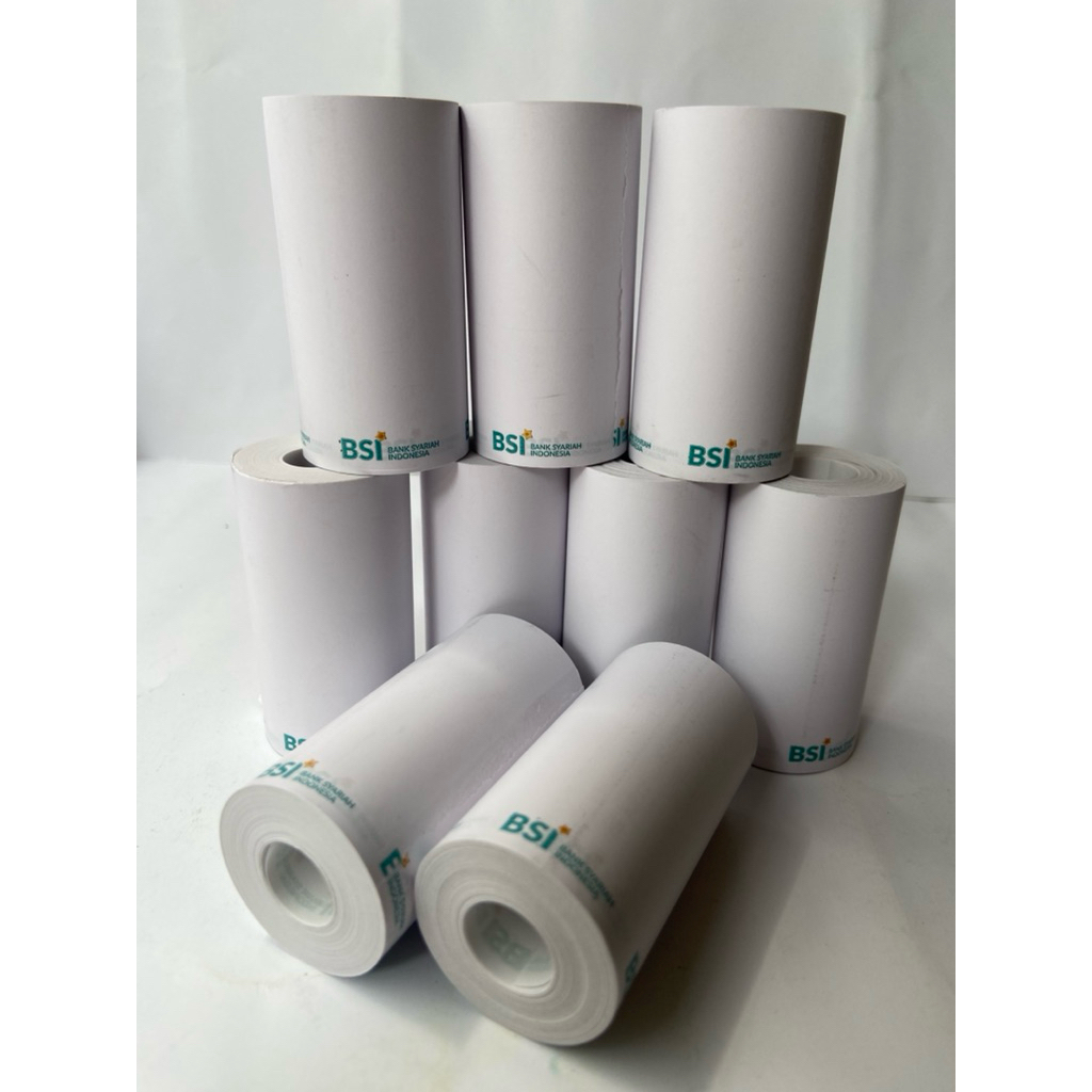 

paket 10 pcs kertas thermal LOGO BSI 57x30 :56x30