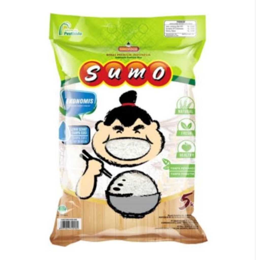 

Beras Sumo Hijau 5kg - Premium Pulen | Tanpa Pengawet & Pemutih