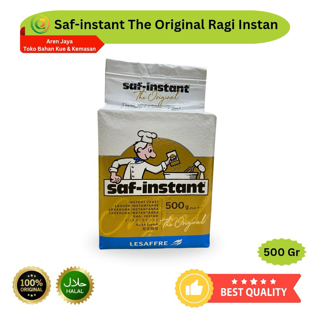 

Saf Instant Gold Ragi Kering Instant Dry Yeast 500 Gram Original