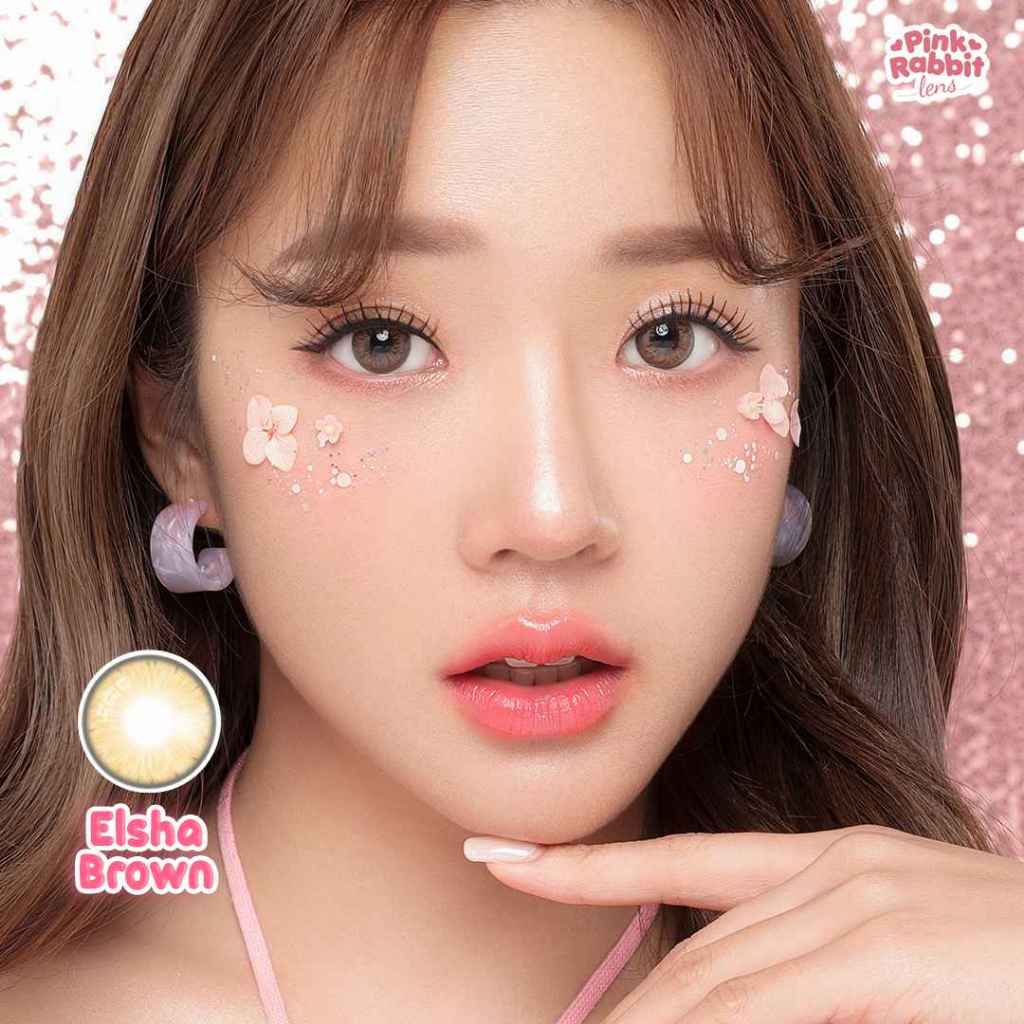 PINKRABBIT SOFTLENS ELSHA BROWN - Normal, Minus 0.5 S/D 8.00 (1PCS/Sebelah) #softlensnyaman #softlen
