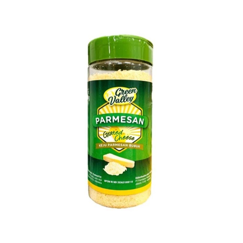 

GREEN VALLEY PARMESAN GRATED CHEESE 80 GRAM
