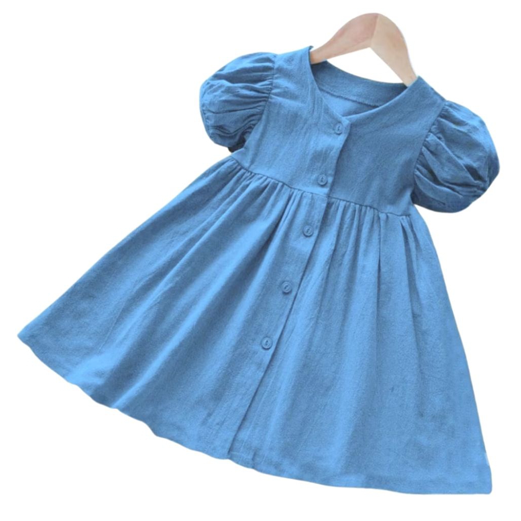 DRES ANAK CANTIK/ Baju Anak Perempuan usia 6bulan- 5tahun Lengan Balon