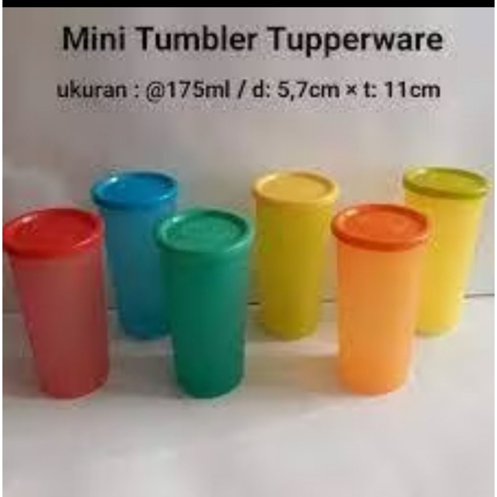 Mini tumbler tupperware @175 ml