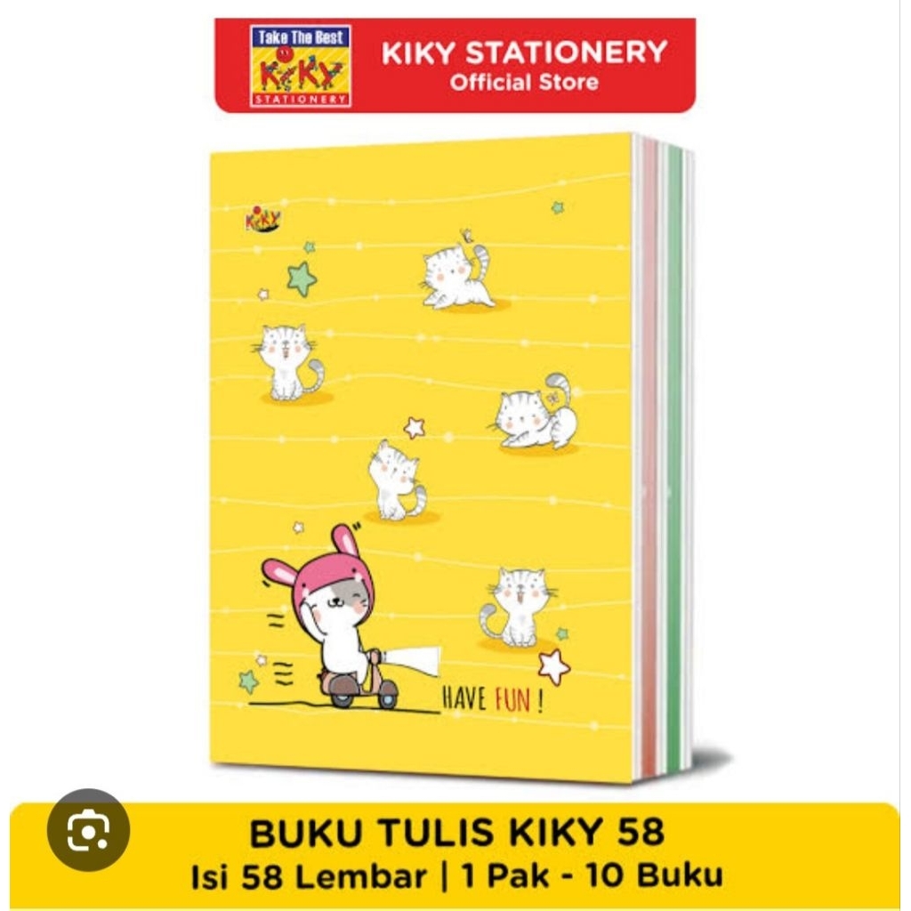 

BUKU TULIS KIKY 58 WARNA